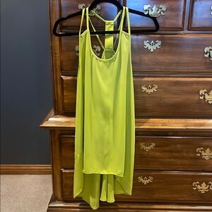 Vibrant Yellow Sleeveless tunic top
